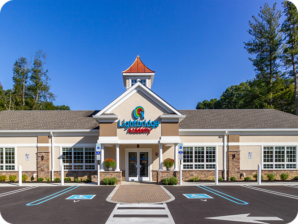 The outside of a Lightbridge Academy.
