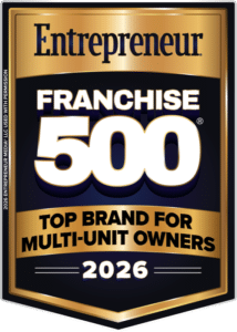 Entrepreneur Franchise 500 Top Brand for Multi-Unit Owners 2026 badge